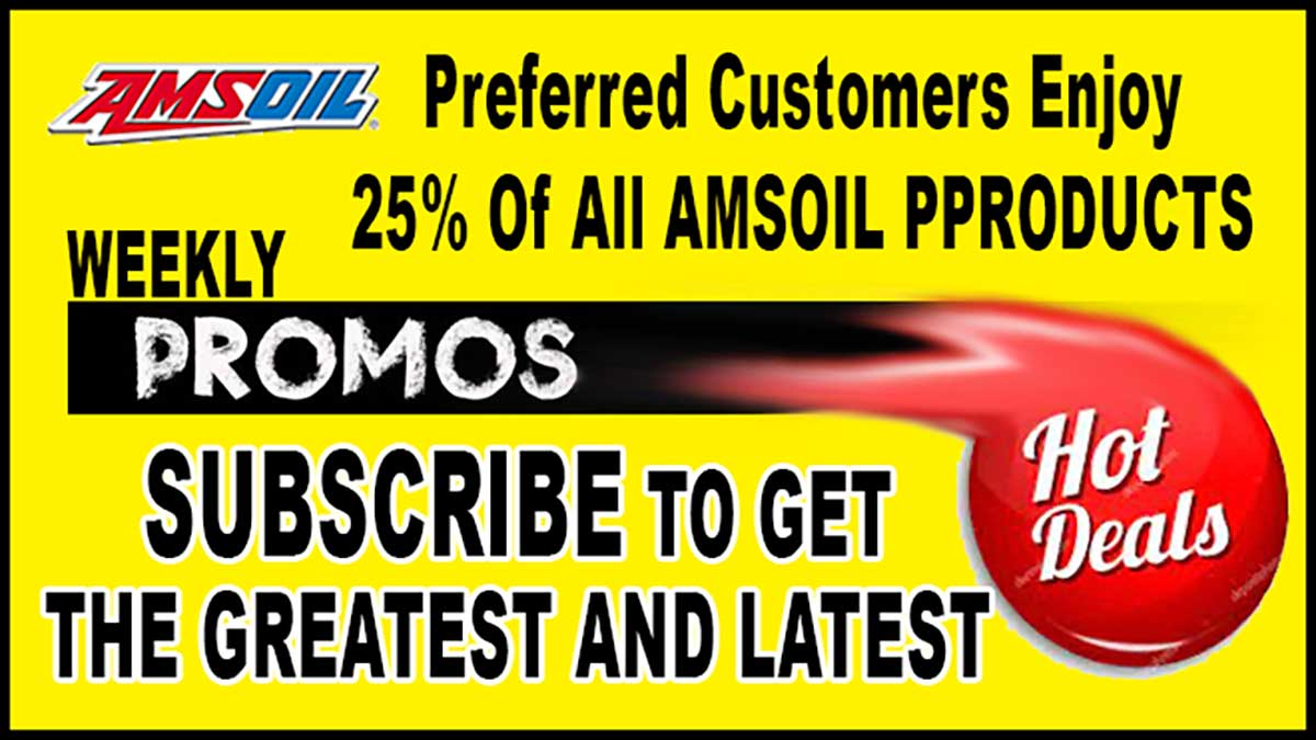 AMSOIL DEALS AND PROMOTION SUBSCRIPTION