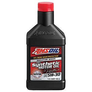 AMSOIL Signature Series 5W-30 Synthetic Motor Oil Engineered for enthusiasts seeking maximum protection and performance. Precision-formulated with cutting-edge technology and a longstanding devotion to making the world’s best motor oil. The result: engine protection that blows the doors off the highest industry standards.
